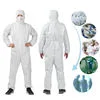 使い捨て不織布 PP PE SMS 微多孔つなぎ服産業用品スーツ分離安全作業保護つなぎ服