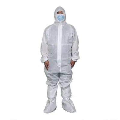 PPE ホワイト タイプ 5 6 保護つなぎ服