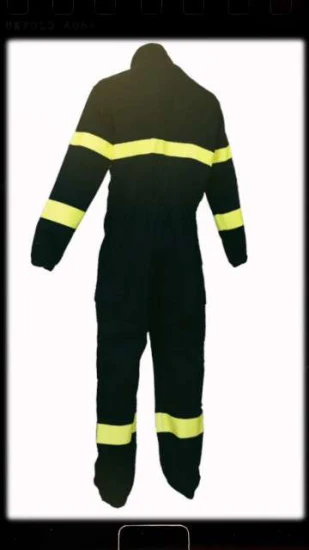 100% 耐火材料耐火性 Fr 安全つなぎ服スーツ