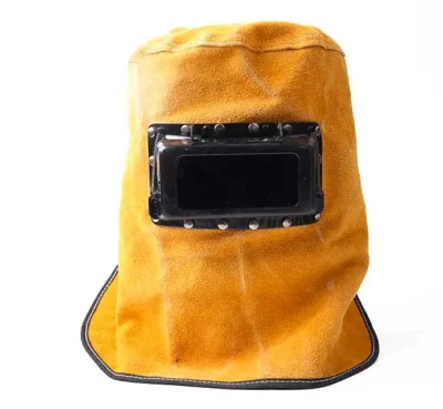 牛革溶接保護ヘッド安全帽子溶接機炎症遅延 Fr 溶接フード牛革床革溶接フード
